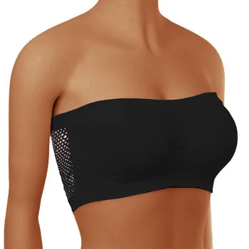 Sexy Seamless Strapless Tube Top Bra Women's Half Cup Ultra Thin Silicone Non-slip Underwear Off-the-shoulder Dress Lingerie 1