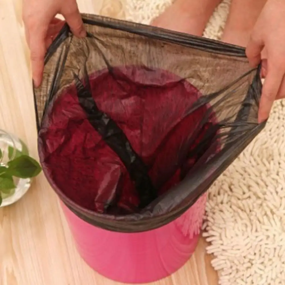 14Pcs Garbage Bag Heavy Duty Thickened Garbage Bag Large Capacity Black Garbage Bags Leakproof Cleaning Supplies