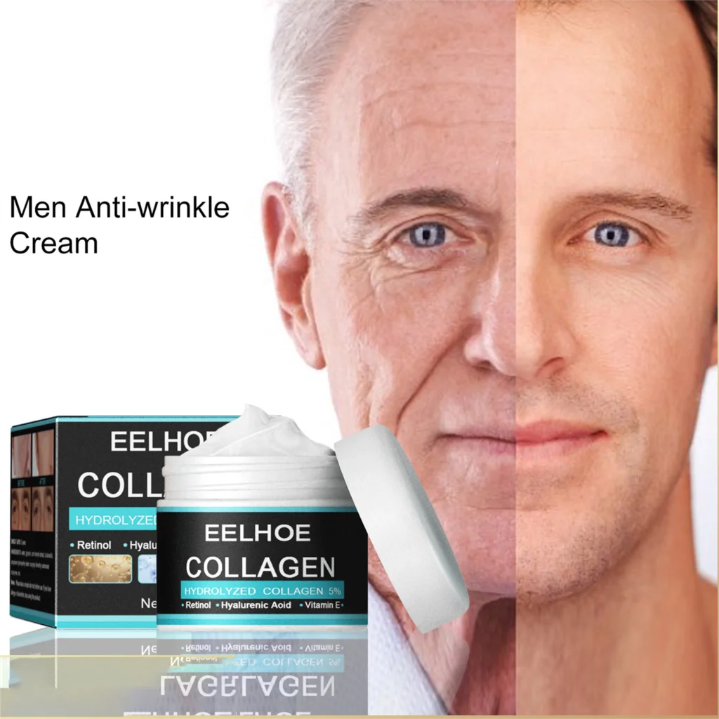 

Collagen Anti-wrinkle Face Creams For Man Vitamin E Cream Beauty Facetonic Fade Fine Lines Hyaluronic Acid Facial Skin Care