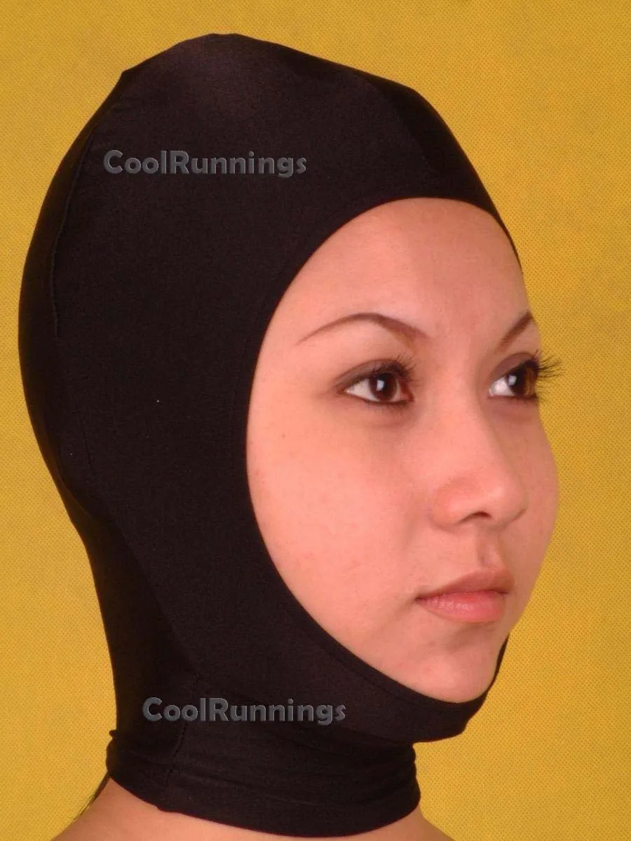 Halloween Open face Masks Cosplay Spandex hood Unisex Zentai Costumes Party Accessorie