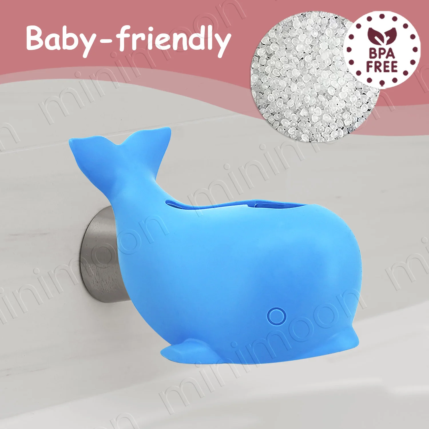 Infant-Safe Silicone Bath Spout Cover with Adjustable Strap
