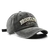 Retro brooklyn Letter Embroidery Baseball Caps Spring Summer Men Women Cotton Adjustable Casual Hat Hip Hop Streetwear Sun Hats 4