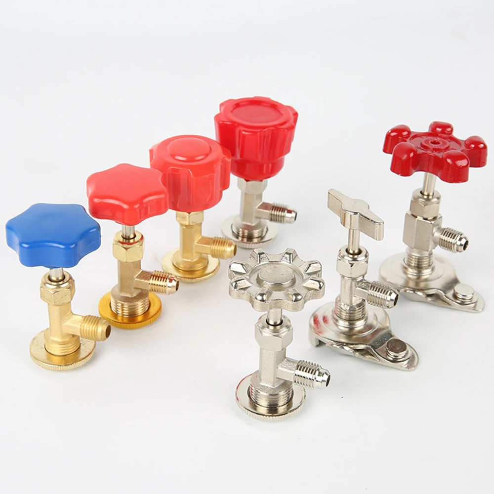 Valvola Di Perforazione Del Cilindro Freon R22 R134 R134A R410 Apribottiglie Del Refrigerante Del Cilindro