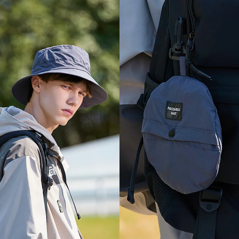 

New Anti Uv Quick Drying Bucket Hats Outdoor Waterproof Fisherman Hat Men Breathable Folding Panama Cap Mountaineering Cap