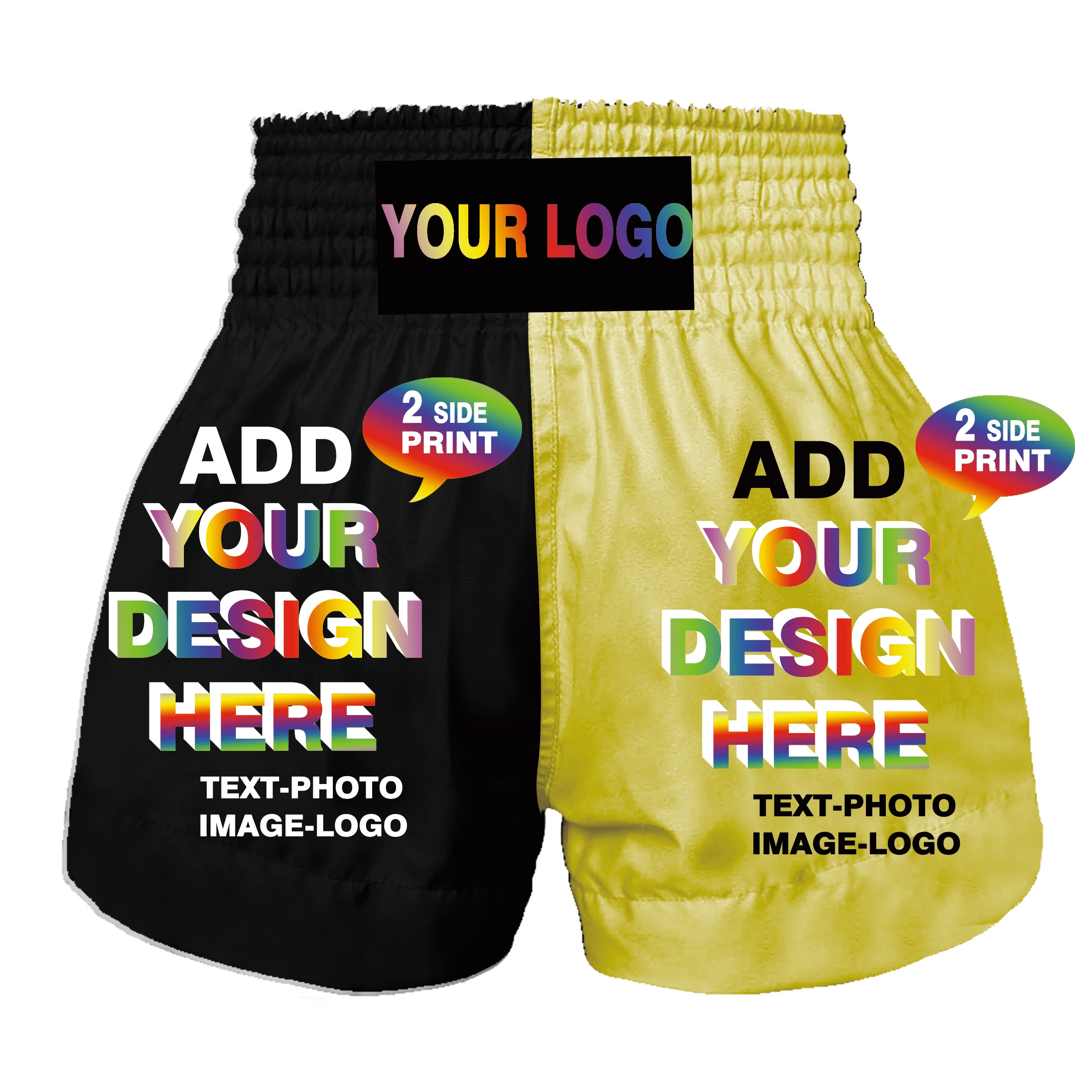 Customize Muay Thai Combat Shorts for Children Adults Martial Arts Taekwondo Boxing Brazilian Jujitsu Shorts