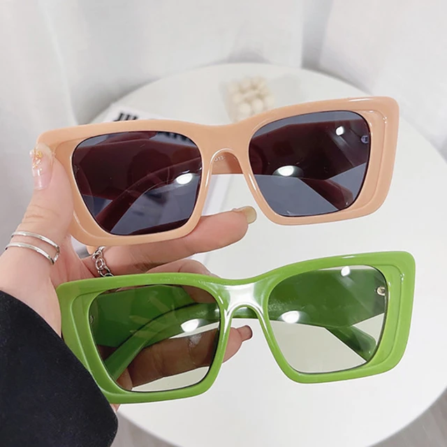 Fashion Chain Sunglasses Uv400 Rectangle Such Women Sunglasses Marble Frame  Unique Sun Glasses - Sunglasses - AliExpress