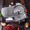 Commercial slicer electric semi-automatic meat slicer cutting fat beef and mutton roll machine frozen meat hand push meat planer 3