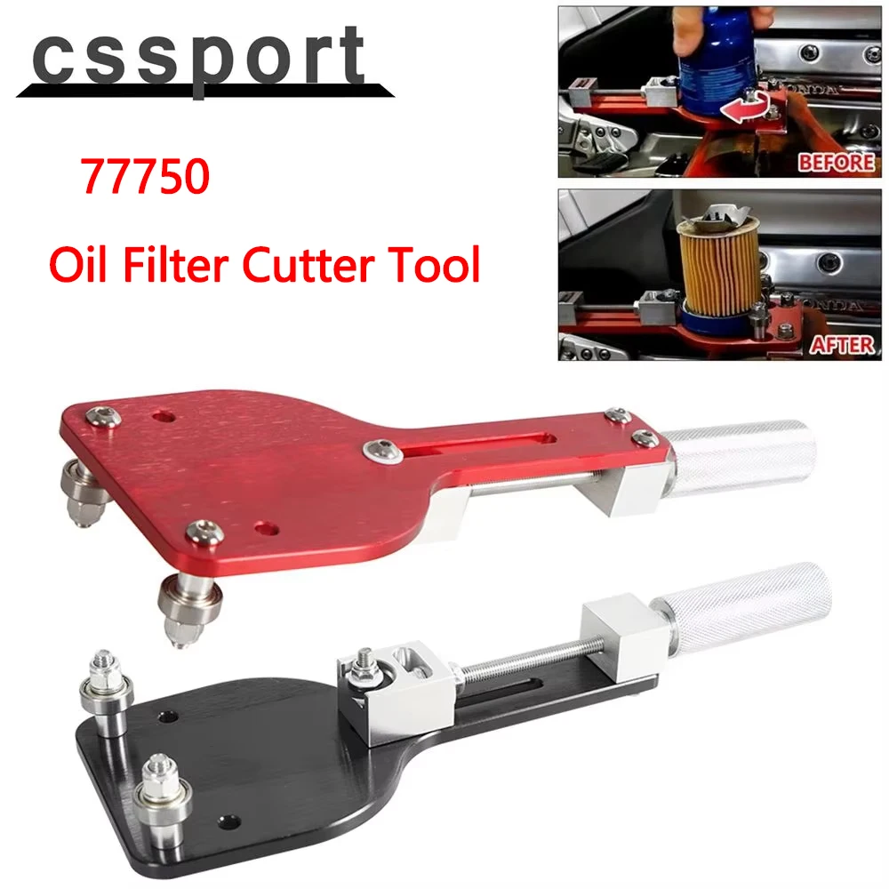 Pretfy 77750 Oil Filter Cutter, Zinc Alloy High Efficiency Easy To