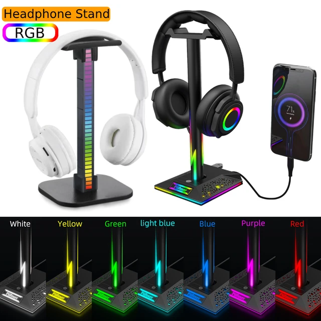 Headset Stand Havit Rgb Gaming Headset RGB Lights Headphone Stand