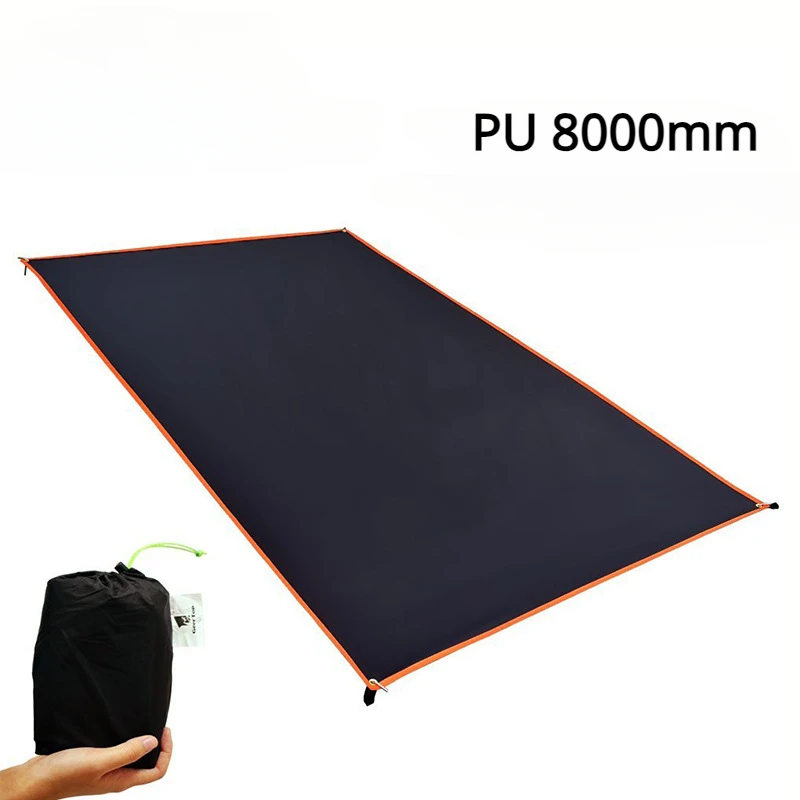

Waterproof Camping Tarp Ultralight Nylon Coated Silicon Picnic Mat Blankets Beach Pad Two-sided Multifunctional Tent Sun Canopy