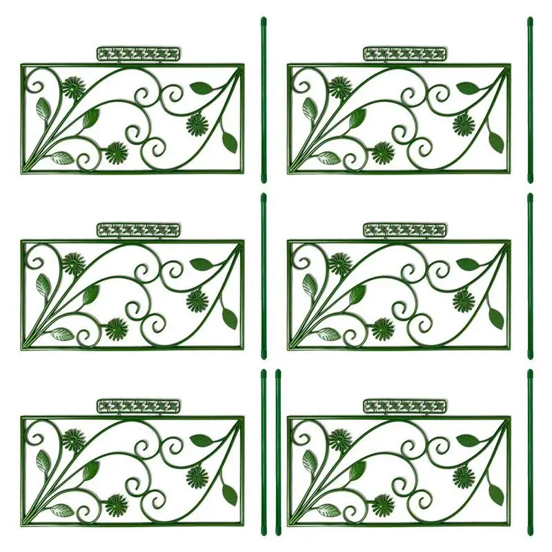 

Garden Fence Border Creative Detachable Plant Trellis For Potted Plant Multipurpose Indoor Decorative Garden Fence Accessories