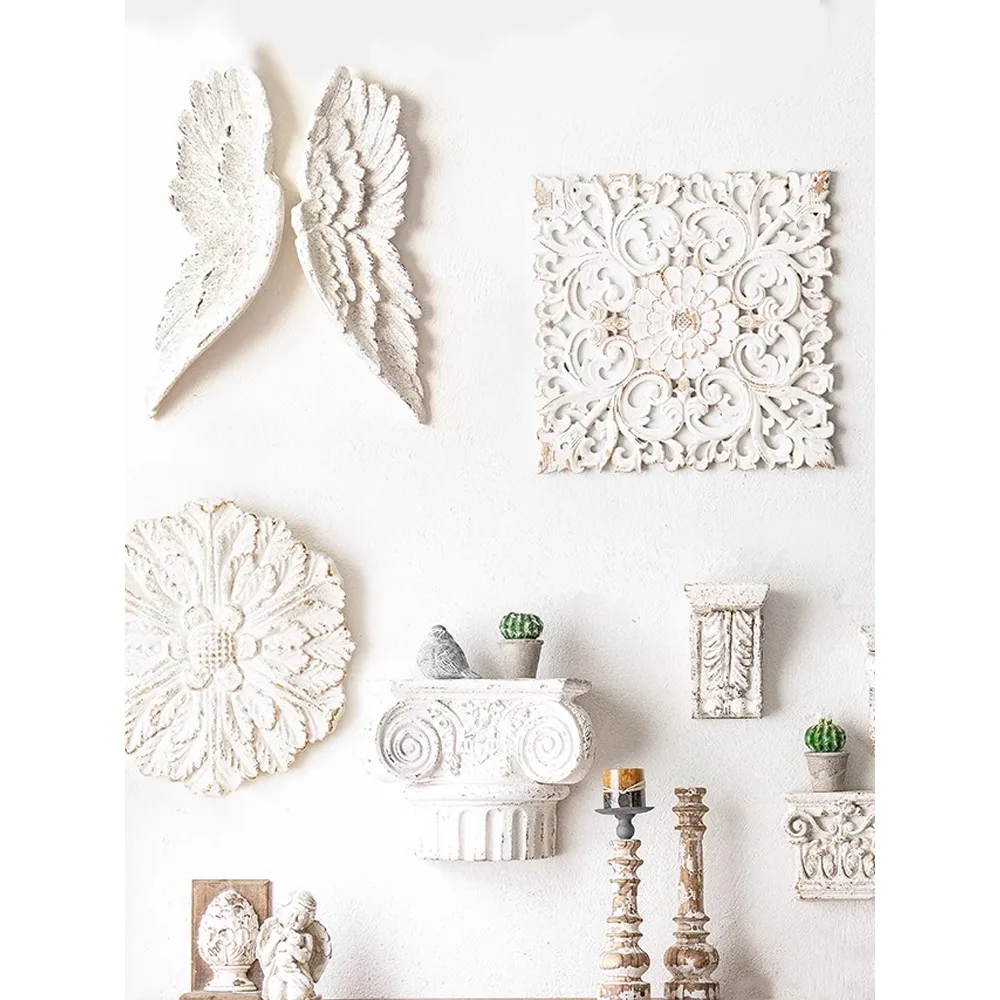 

French retro old relief rural background wall porch combined wing walhanging al decoration B&B all decoration