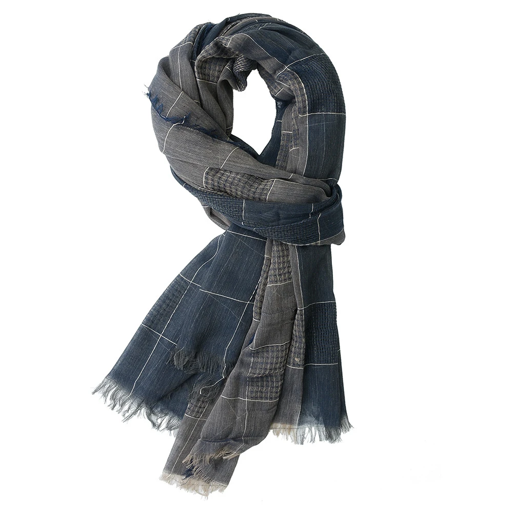 Cotton Linen Scarf Winter Scarves Men Cotton Accessories Linen