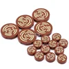 Marumine Blocks Wooden 100PCS Tile Round 2x2 Tree Stump Wood Grain MOC Building Bricks Part Assembly Compatible 14769pb196 98138 3