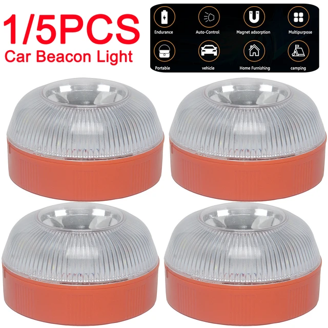 1-5PCS V16 LED Rechargeable Light Homologated Car Emergency Help Flashing  Beacon Warning Light luz emergencia v16 homologada dgt - AliExpress