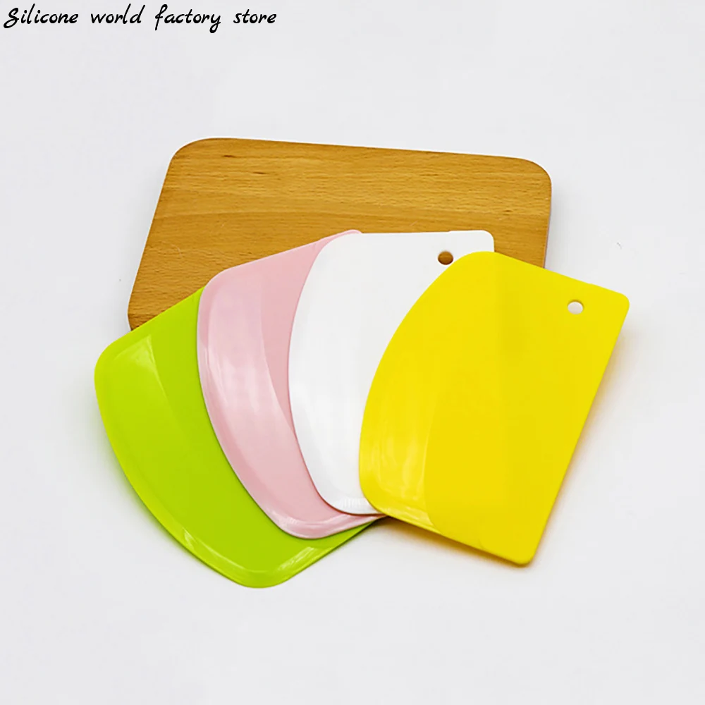 Silicone world 1PC Cream Spatula DIY Pastry Cutters Fondant Dough Scraper Cake Cutter Pastry Baking Tool Kitchen Accessories