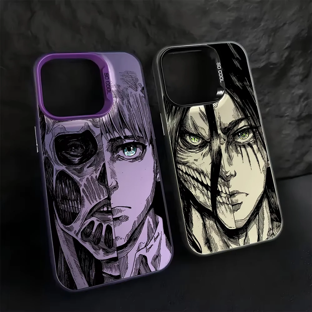 Comic Skeleton Attack On Titan Frosted Acrylic Phone Case