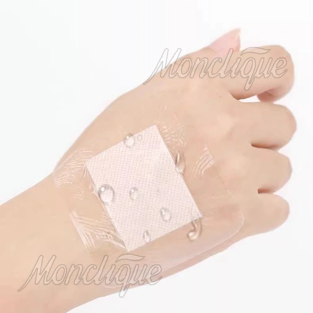 10-30Pcs Large Waterproof Transparent PU Adhesive Wound Dressing Fixer Band Aid Bandage Protective Sticker First Aid Tool 10x10