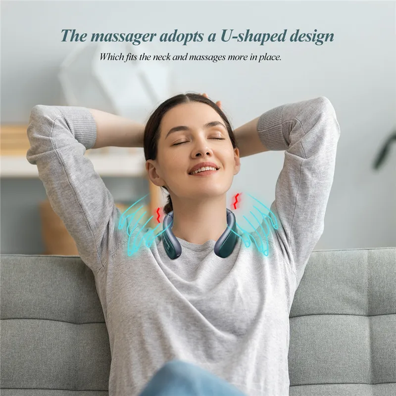 CkeyiN-masajeador eléctrico para cuello y cervicales, Dispositivo
