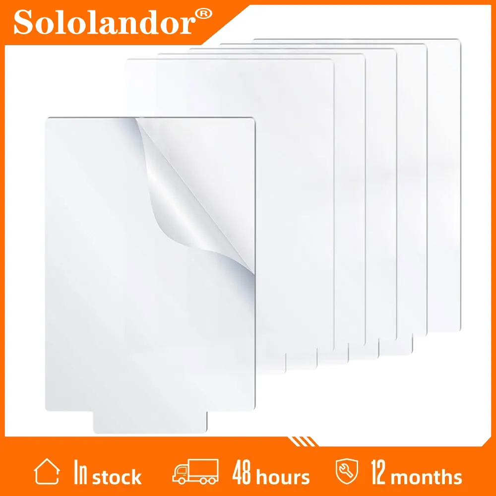 

6Pcs 14cm×17cm Acrylic Sheet Clear Cast for LED Light Lamp Base 4mm Thick Transparent Panel Board Valentine Day DIY Display Gift