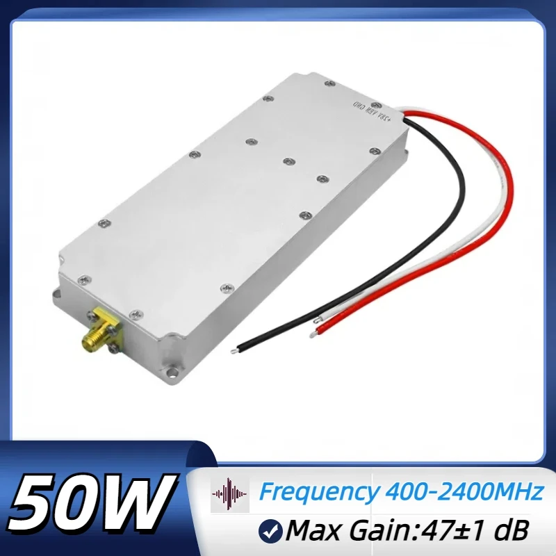 UAV Module 800-900MHz 1.2GHz RF Power Amplifier 50W LDMOS Transistor Unmanned Drone Module SMA for UAV FPV Protect Area System