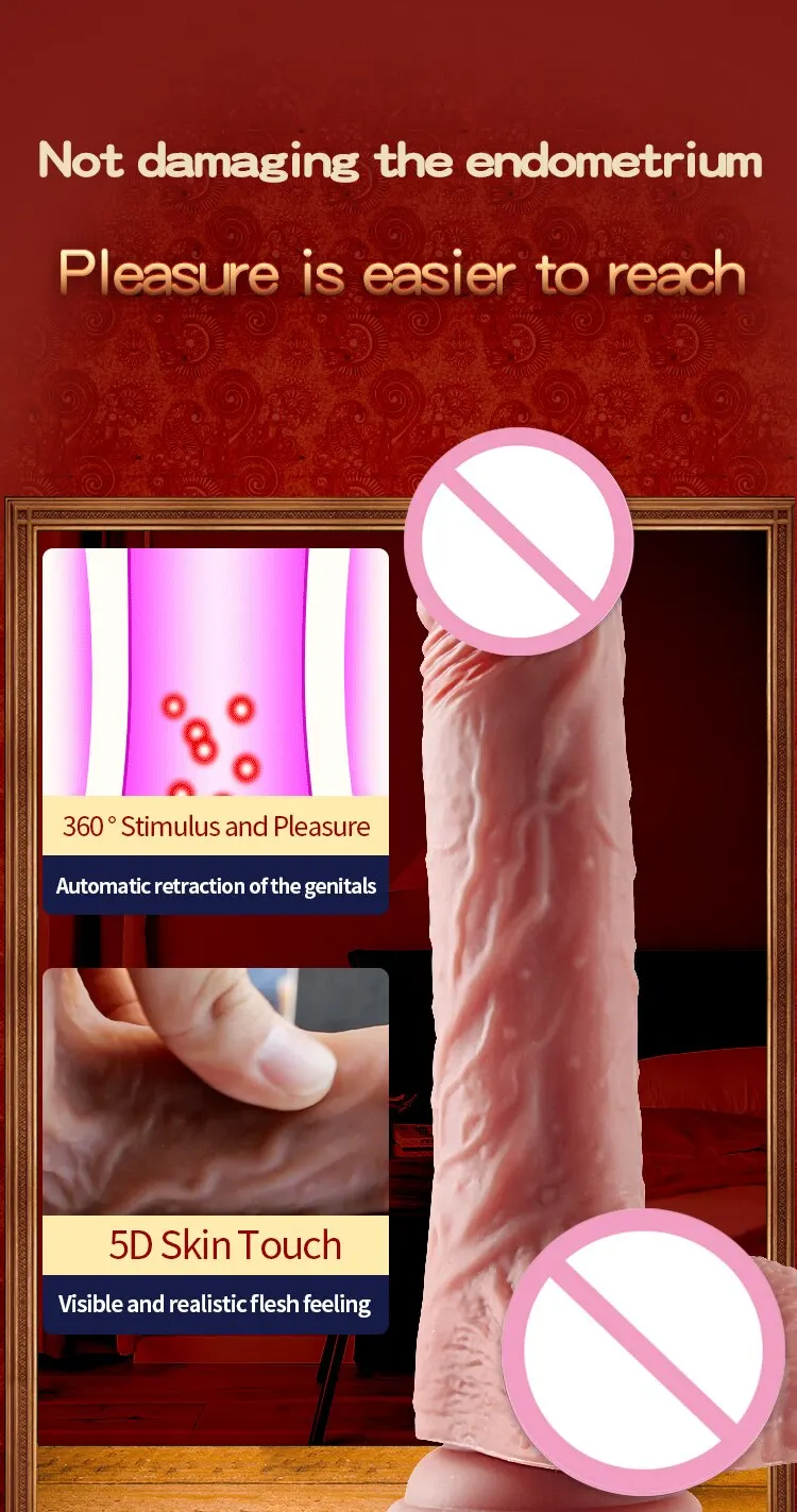 JIUUY Soft Sliding Penis for Women Realistic Dildo With Strong Suction Cup Female Vagina Masturbator Couple Adult Sex Toys