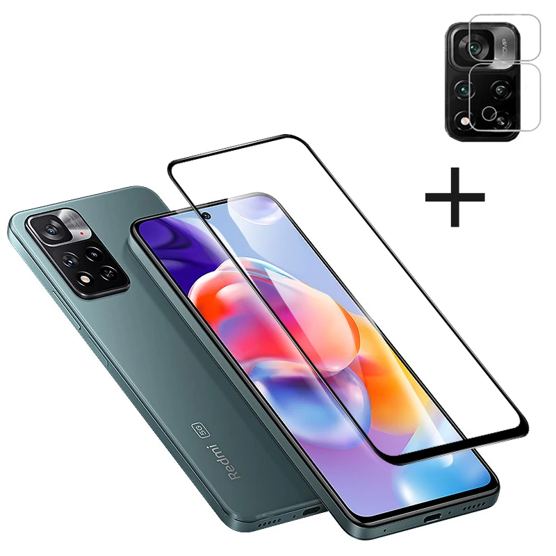 Pelicula, Front Tempered Glass For Xiaomi Redmi Note 11 Screen Protectors Redmi  Note 10 11 12 Pro 5G cristal templado Note 12S 11S 10S protector pantalla  Note11 verre trempé Note 12 Pro