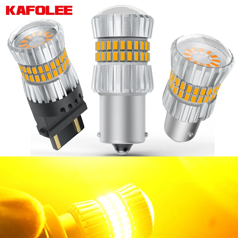 

1x BA15S P21W P21W BAU15S PY21W 7440 P21/5W 1157 BAY15D Front Rear Turn Signal Led Lights Bulbs Canbus Error Free Amber Yellow