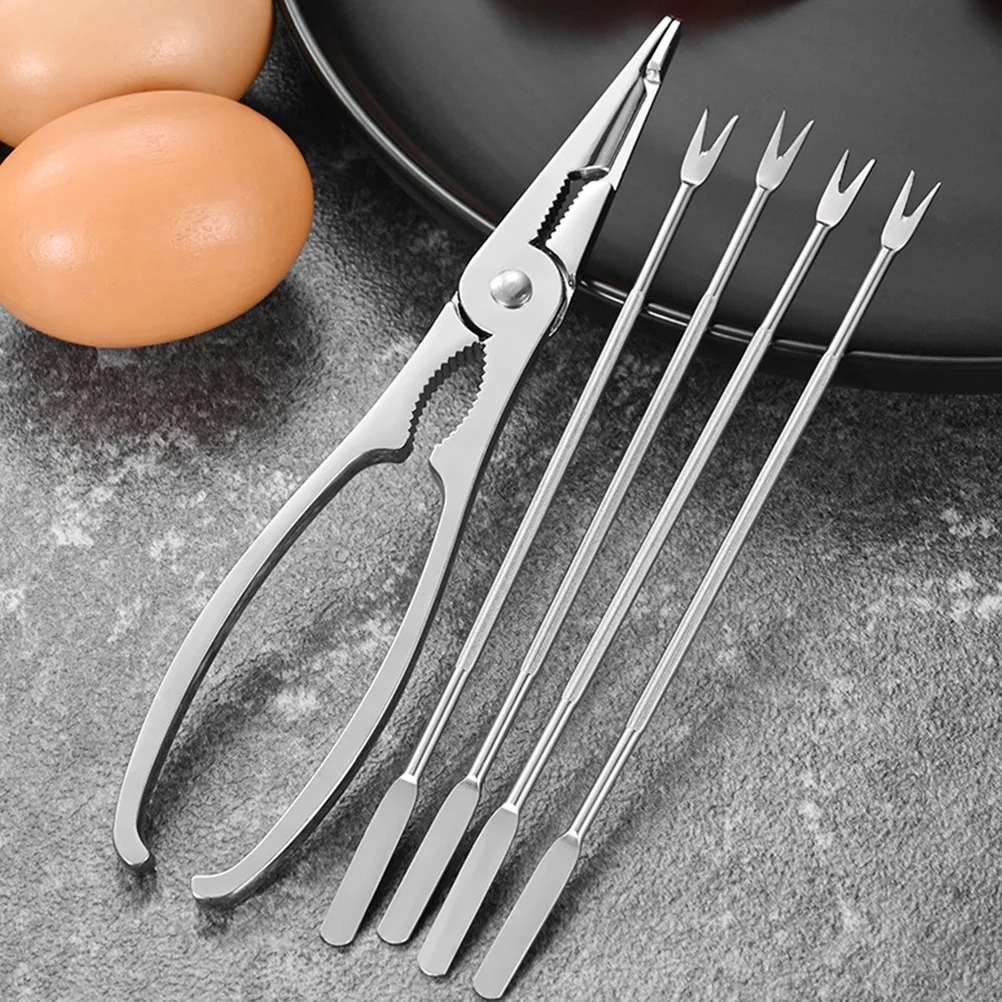 

Crab Eating Tool Nutty Tools For Seafood Opening Stainless Steel Picks Nutafoil
