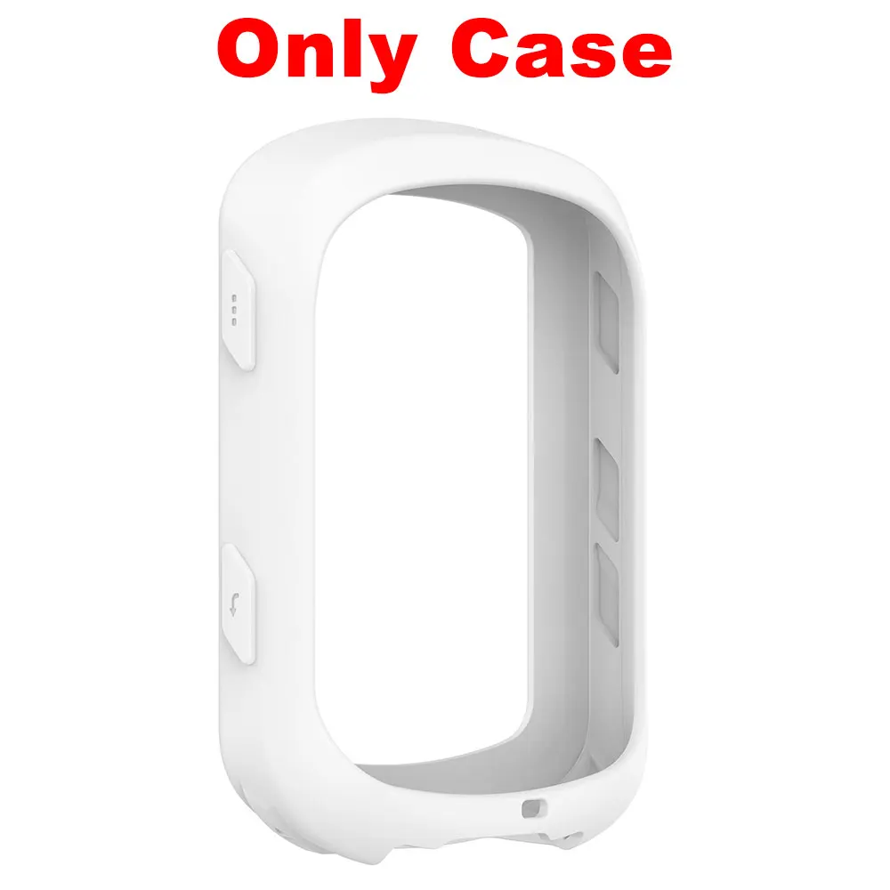 Solar Protective Case Cover + 3 PCS Glass Film Set for Bike GPS Silicone Shell Protector
