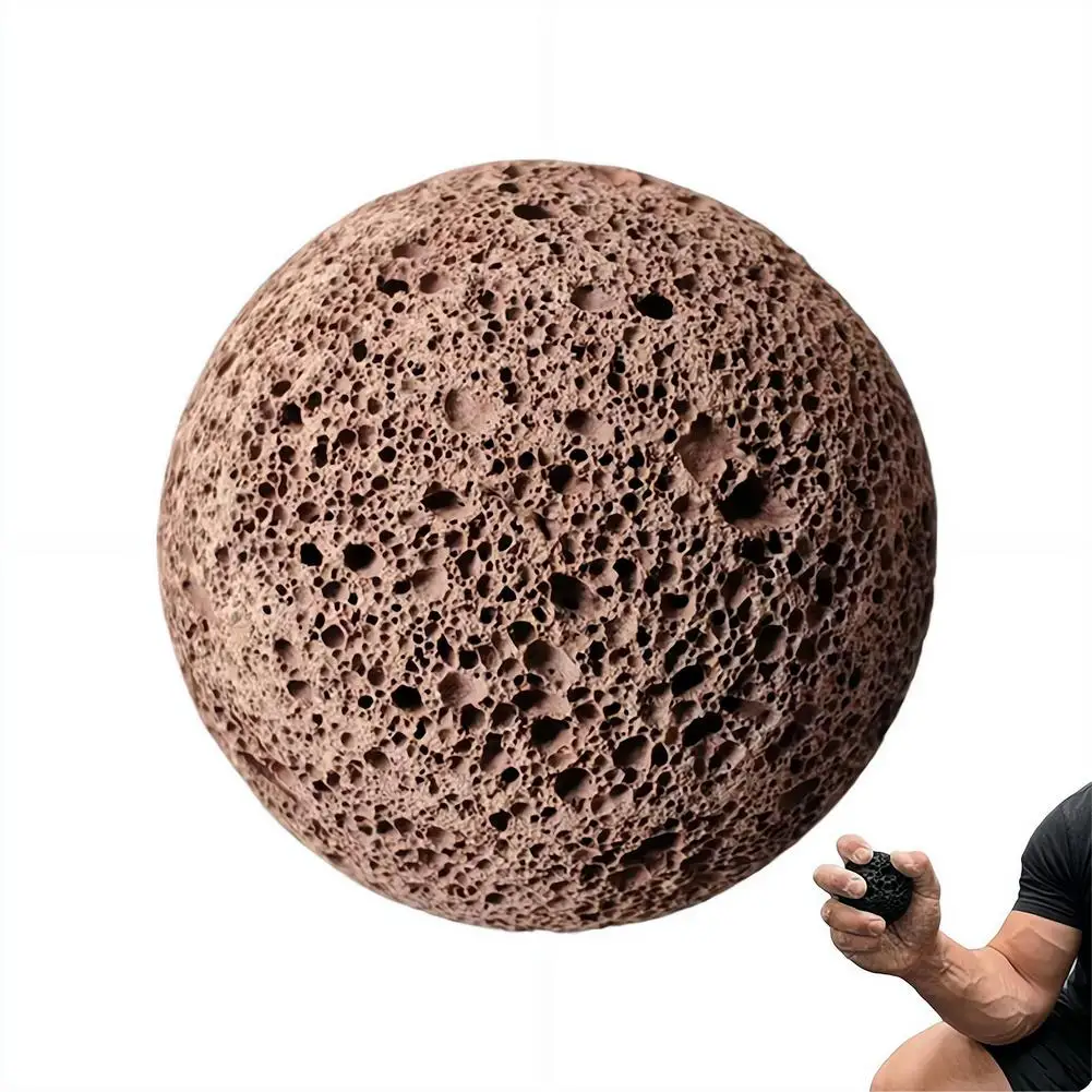 5CM Hand-Kokonball aus Vulkangestein, Klettergriff-Krafttrainer, Anti-Schweiß-Griffkraftverstärker für Fitness und Sport – Detail 1