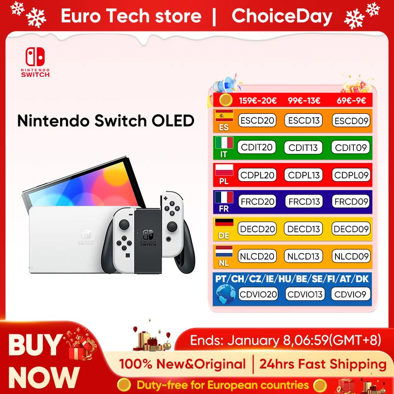Konsola Nintendo Switch Model OLED z EU za $288.71 / ~1060zł