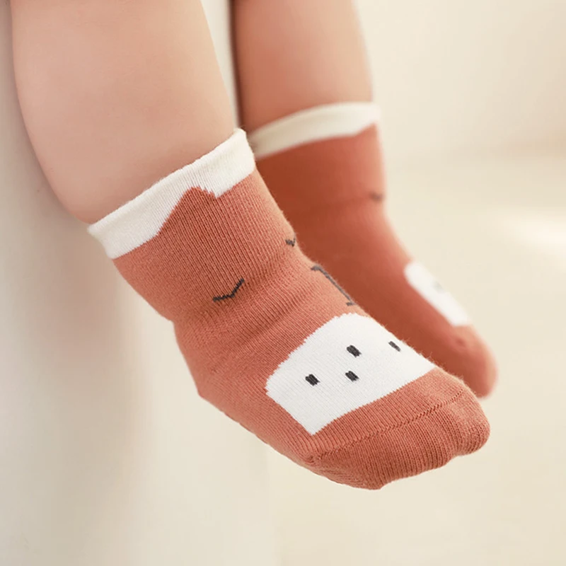 3 Pairs/Lot Baby Anti-Slip Socks Soft Cotton Toddler Socks Infant Newborn Floor Stockings For Girls And Boys Accessories 6