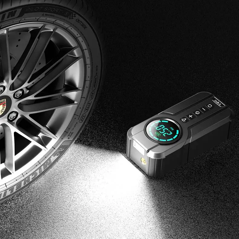 15000mah 150PSI Air Compressor Tire Inflator Portable Air Pump for Car Tires 12V DC Auto Tire Pump Digital Pressure Gauge