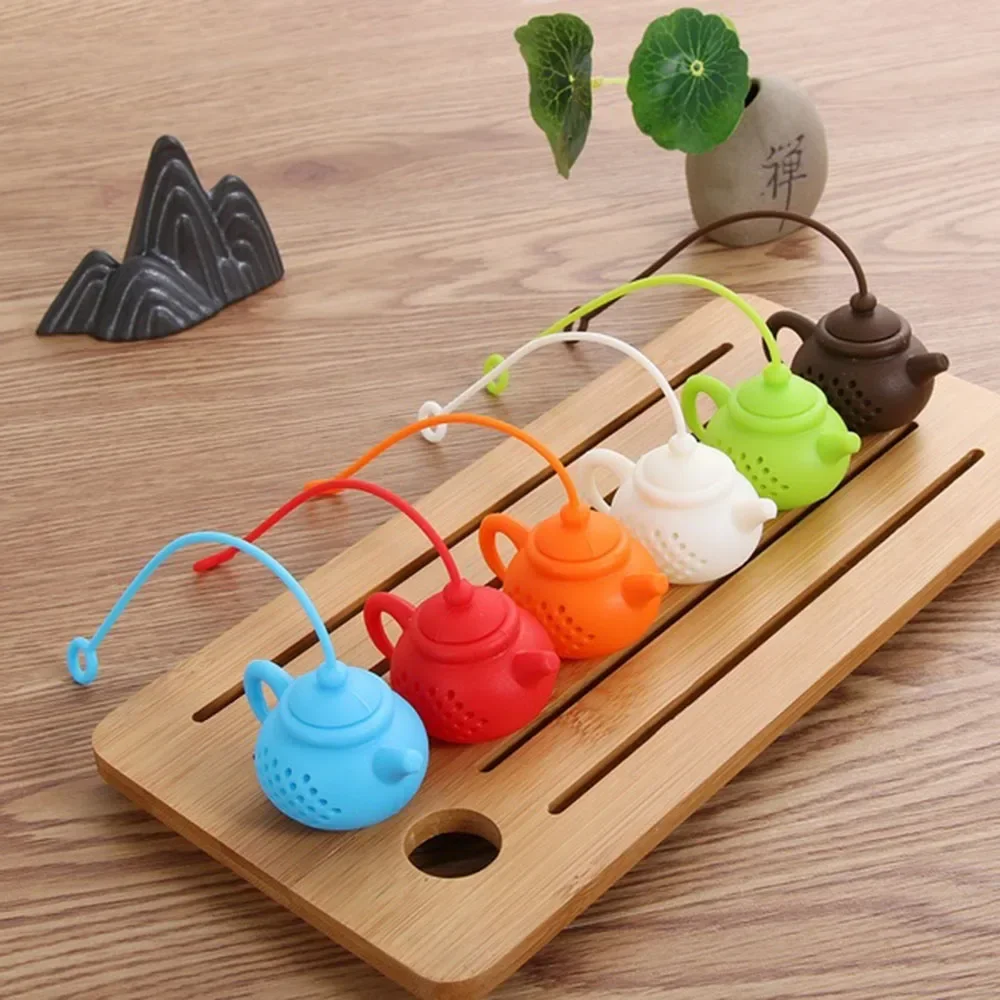 1PC Silicone Teapot-shape Tea Infuser