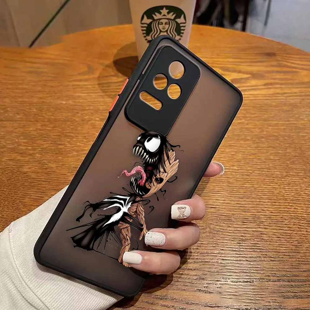 Funda mate para Redmi A1 K50 K40 GAMING K30 K20 10X 10C 10 9C 9T 9A 9 8 PRO 4G 5G Funda Coque Capa Shell Marvel Comics Groot