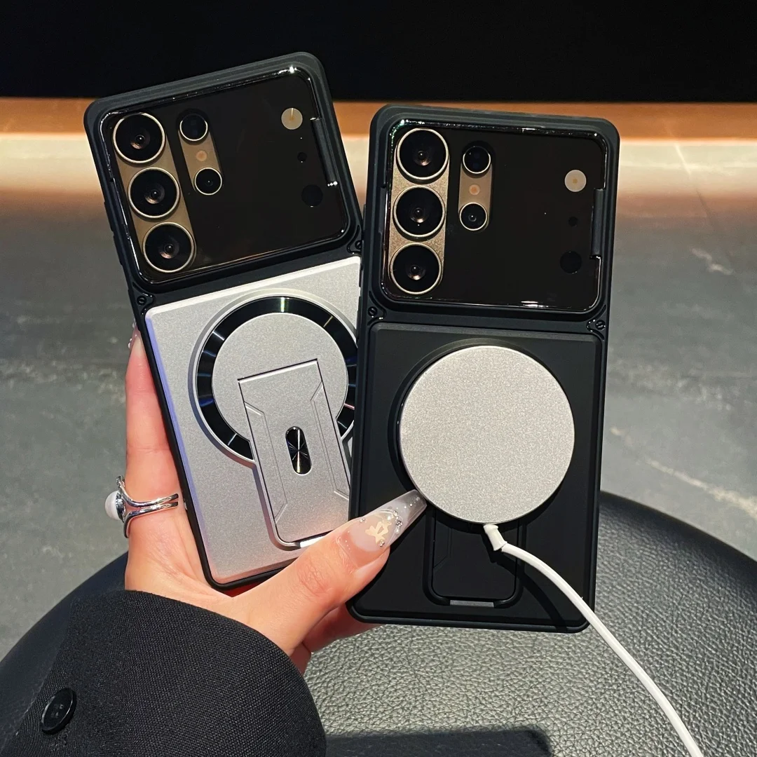Advanced Magnetic Bracket Phone Case with Lens Filter Attachment