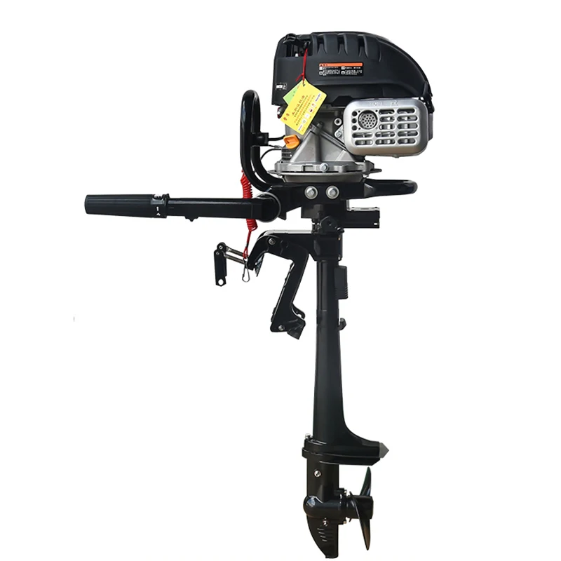 

Boat Hanging Engine Gasoline Powered Outboard Four-Stroke Marine Propeller Fishing Boat Propeller Stern Motor 5.5 hp