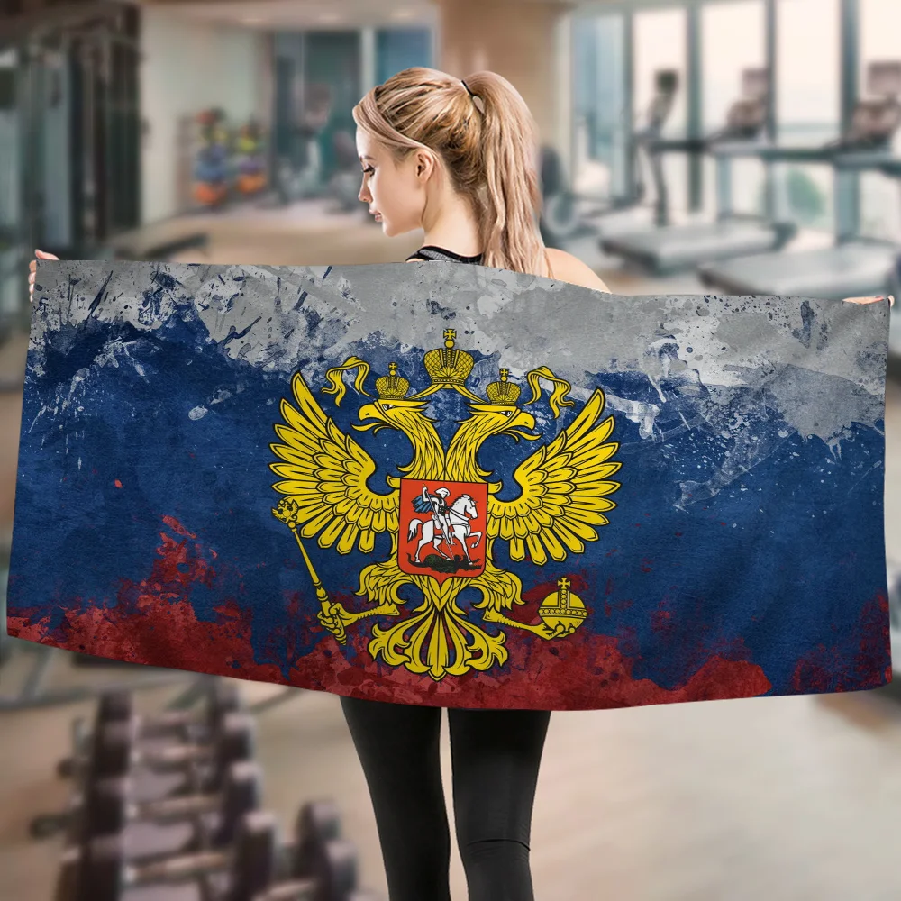 Russian Flag Big Microfiber Beach Towels Quick Dry Towel Sand Beach Towels Pool Towel for Travel Swim Pool Yoga 4