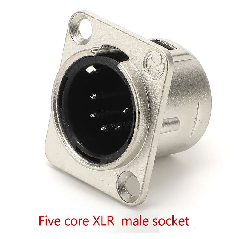 XLR 5-poliger Buchsenstecker DMX512 Lichtsteuerung gemeinsam mit RC5FDL-B RC5MDL-B – Detail 10