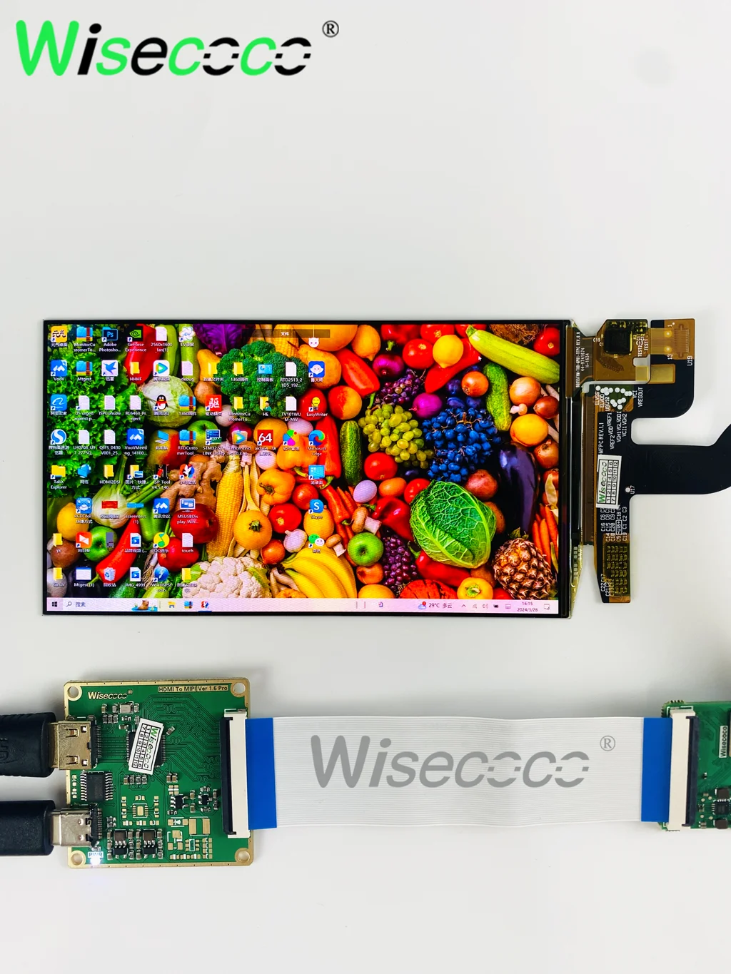 Raspberry pi Oled Display Touchscreen Ultrafinos na Célula Painel Wisecoco 5.5 Display 1920x1080 - Imagem 6