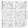 90cm Animal Children's Drawing Roll DIY Coloring Paper Roll Color Filling Graffiti Paper-cut for Kids Painting Educational Toys 4