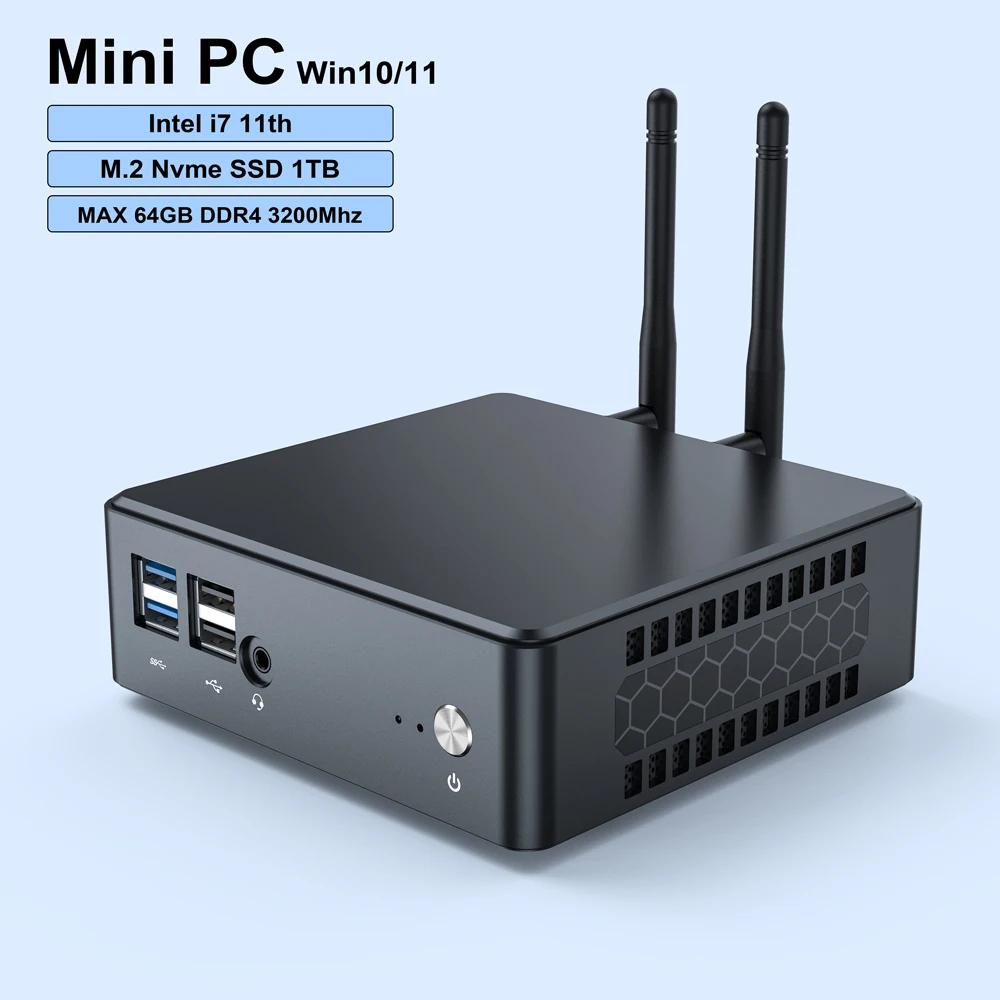 Elebao Mpi10 Business Mini Pc Intel Core I3 115 G4 I5 1135 G7 I7 1165 G7 Win11 Computer Pc Gaming Mini Pz