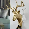 Animal Head Wall Hanger Hooks - Horse Giraffe Elk Elephant Decorative Bathroom Accessory Keyholder wall Guitar keychain Llaveros 3