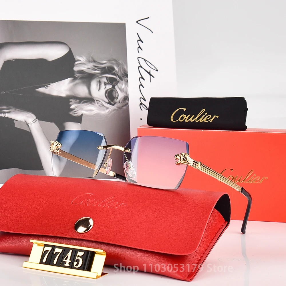 نظارات شمسية مستطيلة متدرجة للرجال والنساء، ظلال م...