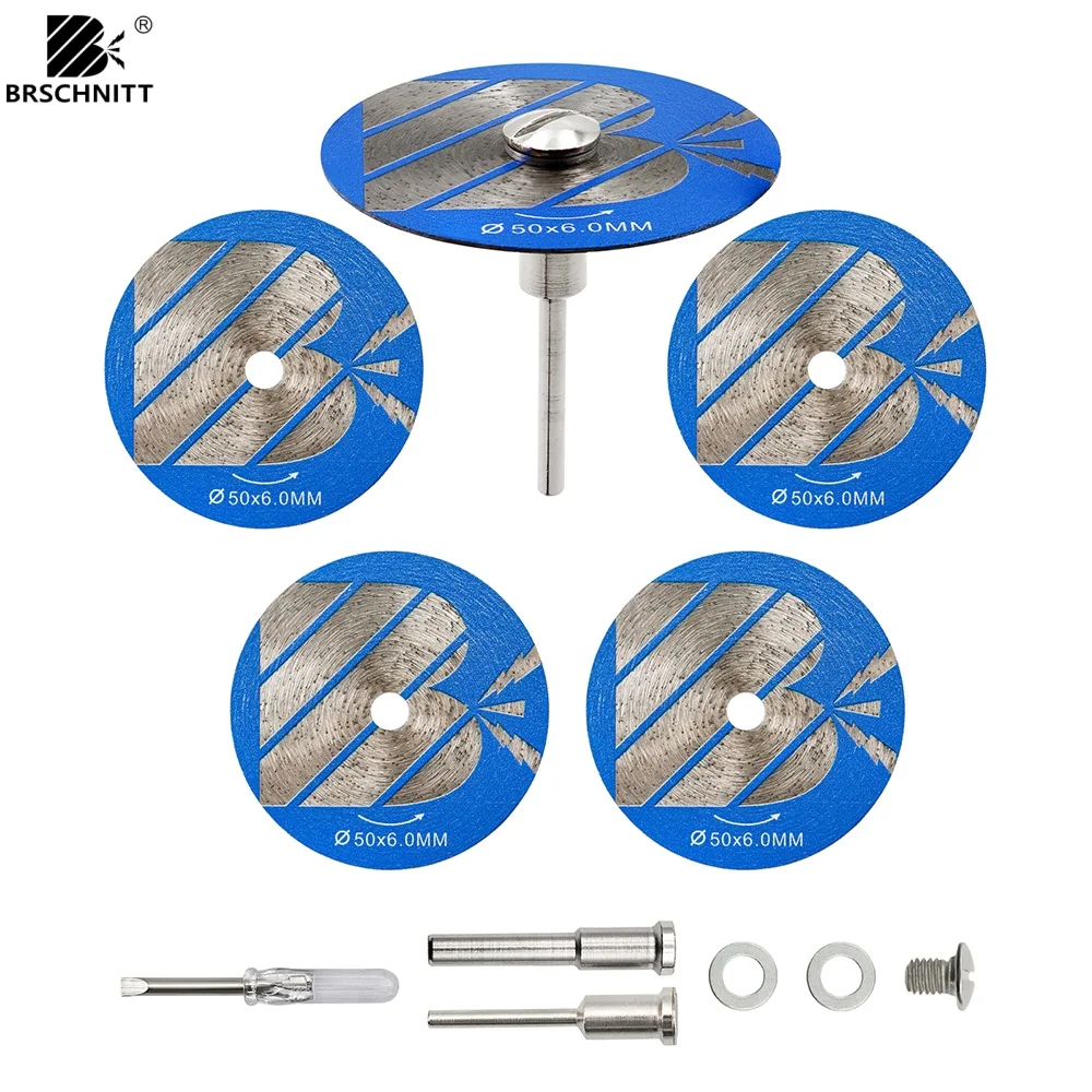 BRSCHNITT 30 bis 50 mm gesintertes Mini-Sägeblatt mit durchgehenden Zähnen zum Reinigen von Fliesenfugen oder zum Schneiden von weicheren Fliesen. Mini-Scheibe – Detail 4
