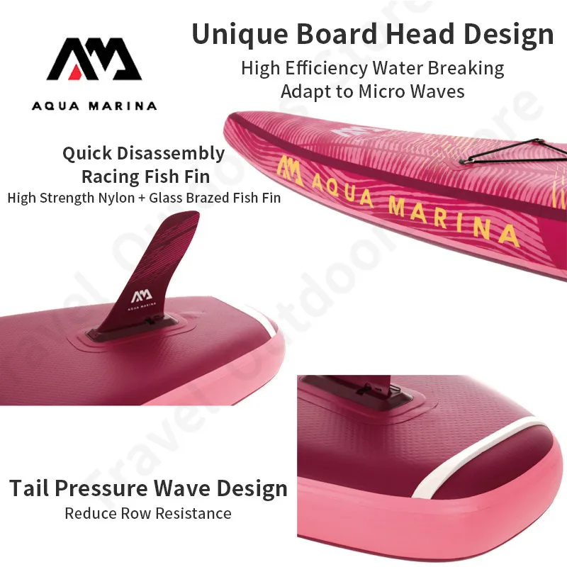 Damen SUP "AQUA MARINA 2023 "NEW KORALLEN TOURING" Surfen Paddle Board Lange Voyage 3,5m 3