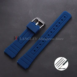 Universal Soft Rubber Sport Wristband - 18mm Bracelet - 18mm (Blue)