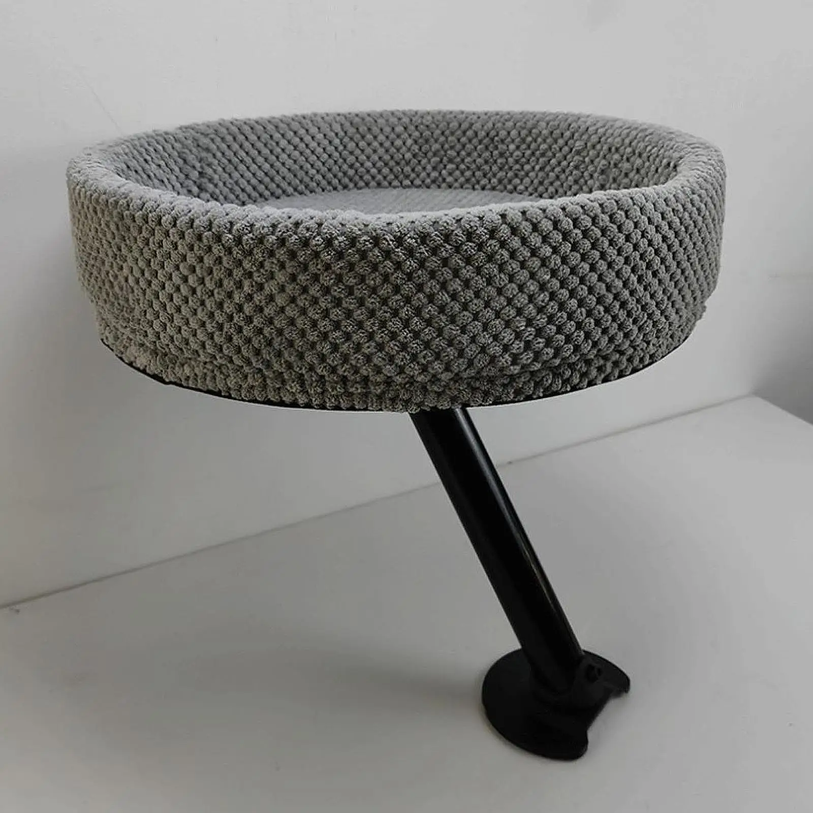 Cat Desk Bed Elevated Kitten Furniture Space Saving Round Cat Bed for Desk Cat Hammock for Side Table Home Study Room