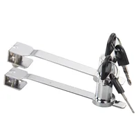 1 шт. замок для раздвижной стеклянной двери с витриной для ключей с хромированной отделкой, защитный раздвижной чехол, защитный замок для стеклянных дверей шкафа — изображение 6